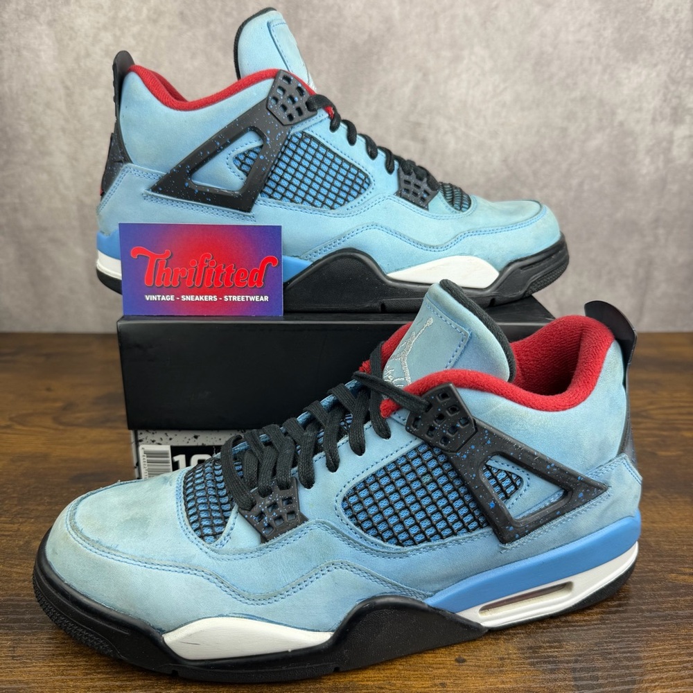 Air Jordan 4 Retro x Travis Scott Cactus Jack Size 10.5 308497-406 Men’s Shoes